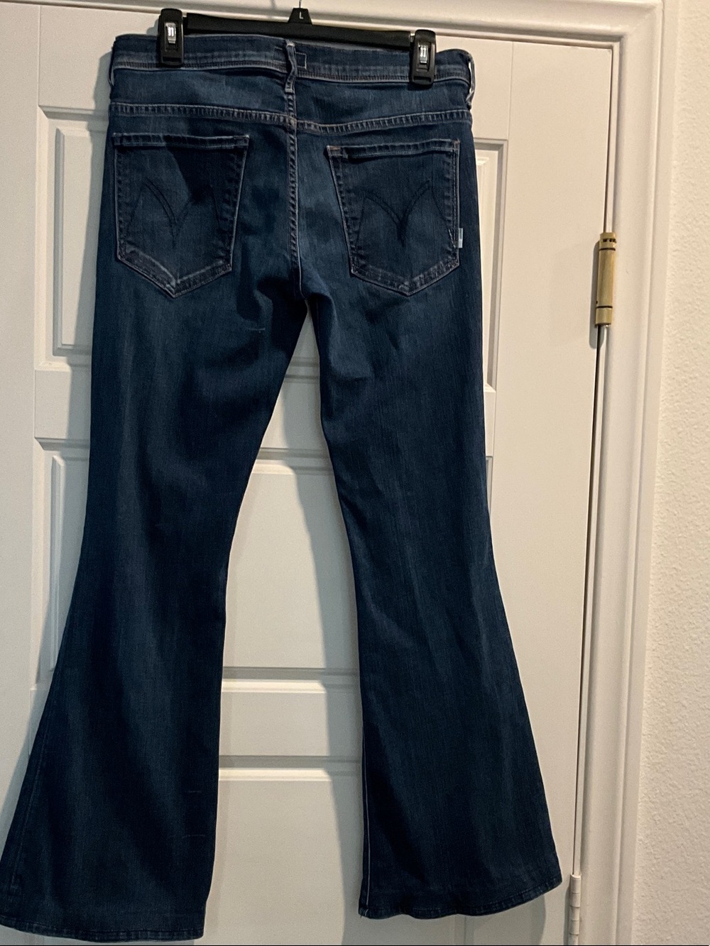 MOTHER Dark Indigo Flare Jeans - Picture 2 of 11